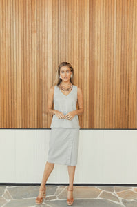 Kutha Grey Straight Skirt